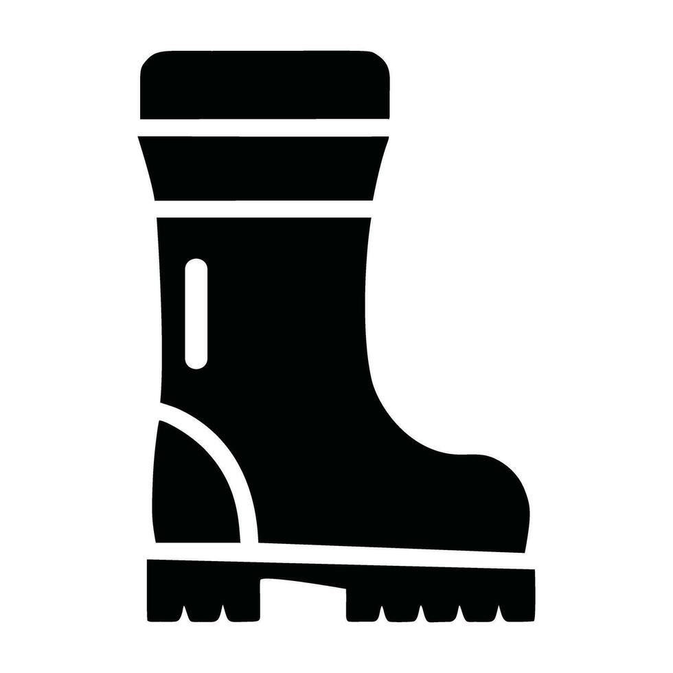 ícone de botas de borracha vetor