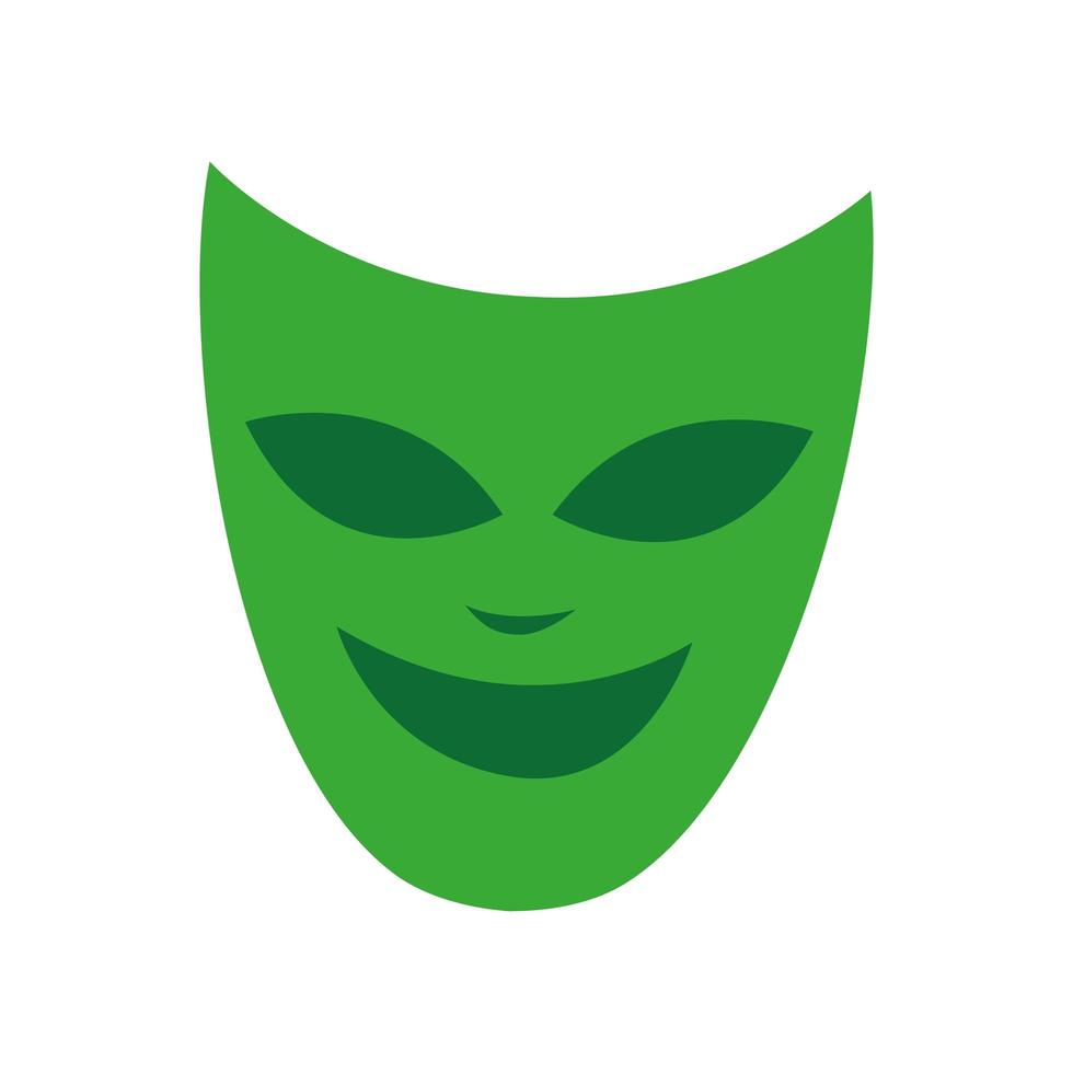 ícone de máscara de teatro mardi gras vetor