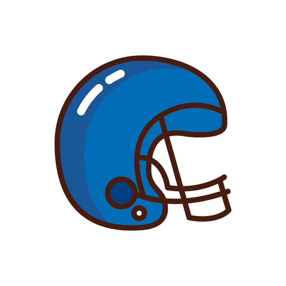 ícone de capacete esportivo de futebol americano vetor