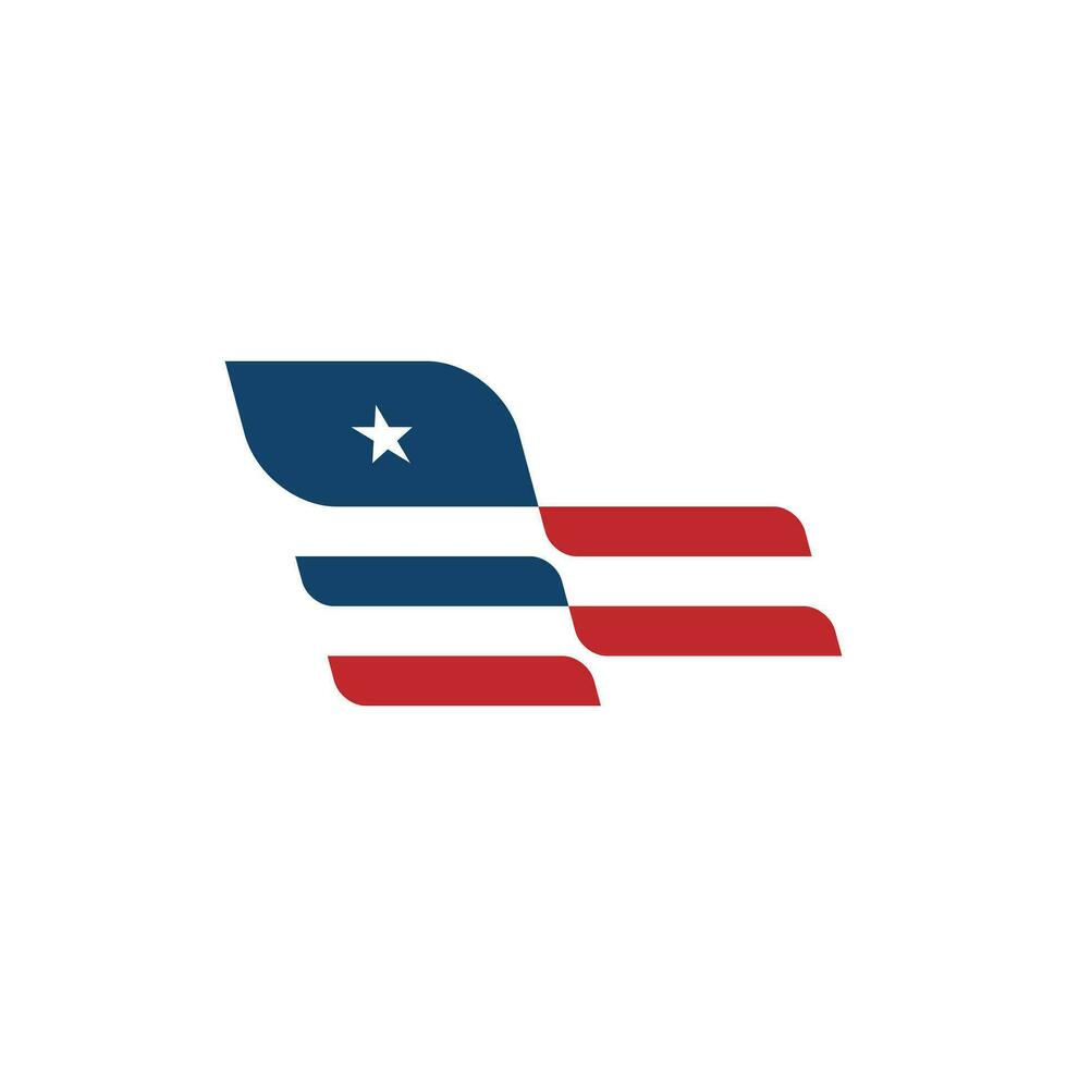 Unidos estados bandeira logotipo desenhos vetor