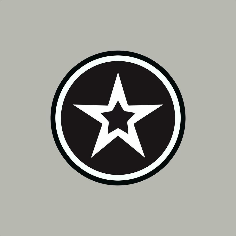 Estrela logotipo vetor e modelo ícone. Estrela logotipo