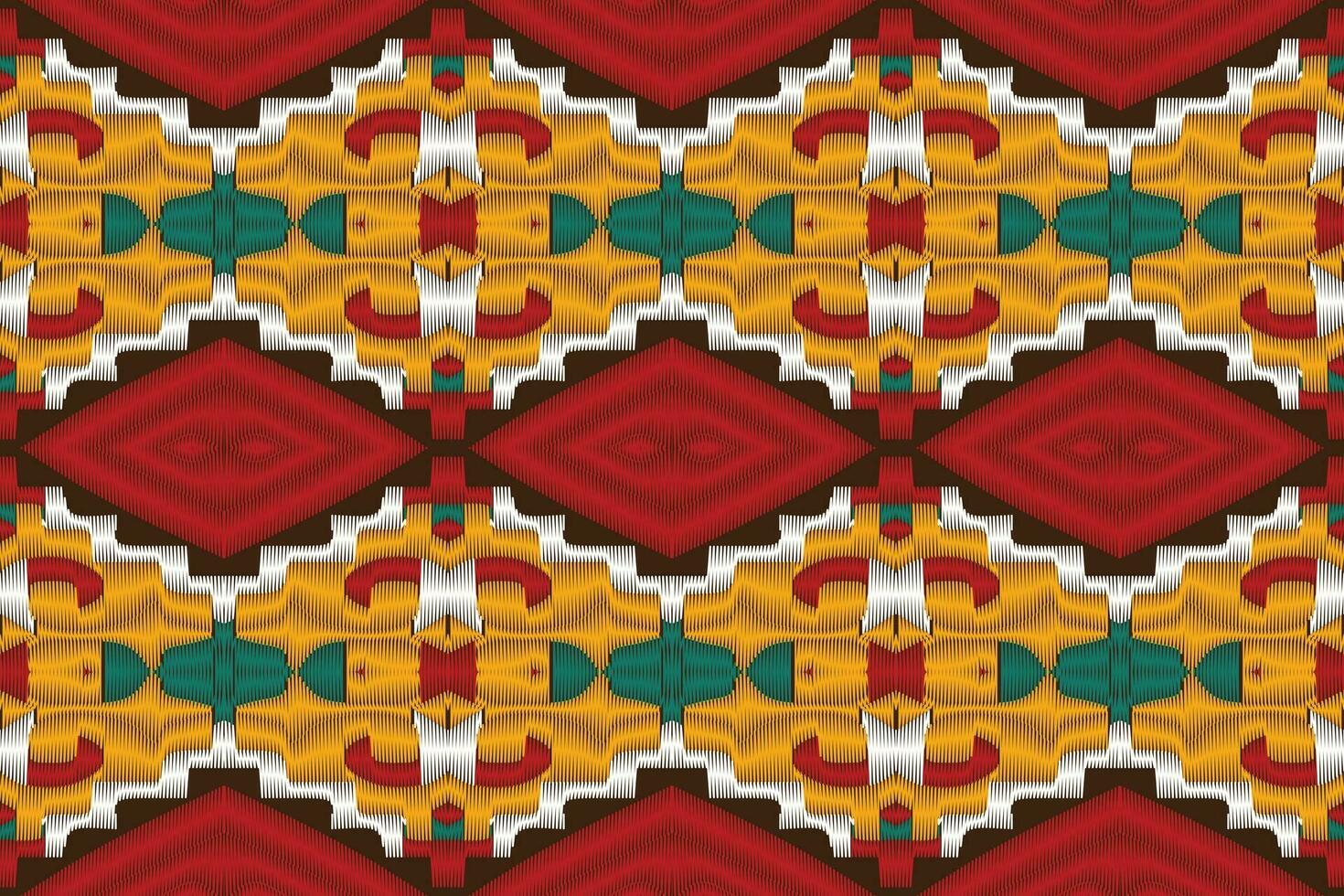 ikat damasco paisley bordado fundo. ikat desatado padronizar geométrico étnico oriental padronizar tradicional.asteca estilo abstrato vetor Projeto para textura,tecido,vestuário,embrulho,sarongue.