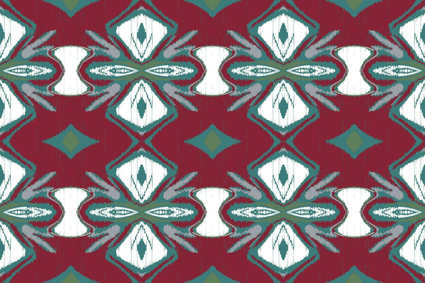 ikat floral paisley bordado fundo. ikat textura geométrico étnico oriental padronizar tradicional. ikat asteca estilo abstrato Projeto para impressão textura, tecido, saree, sari, tapete. vetor