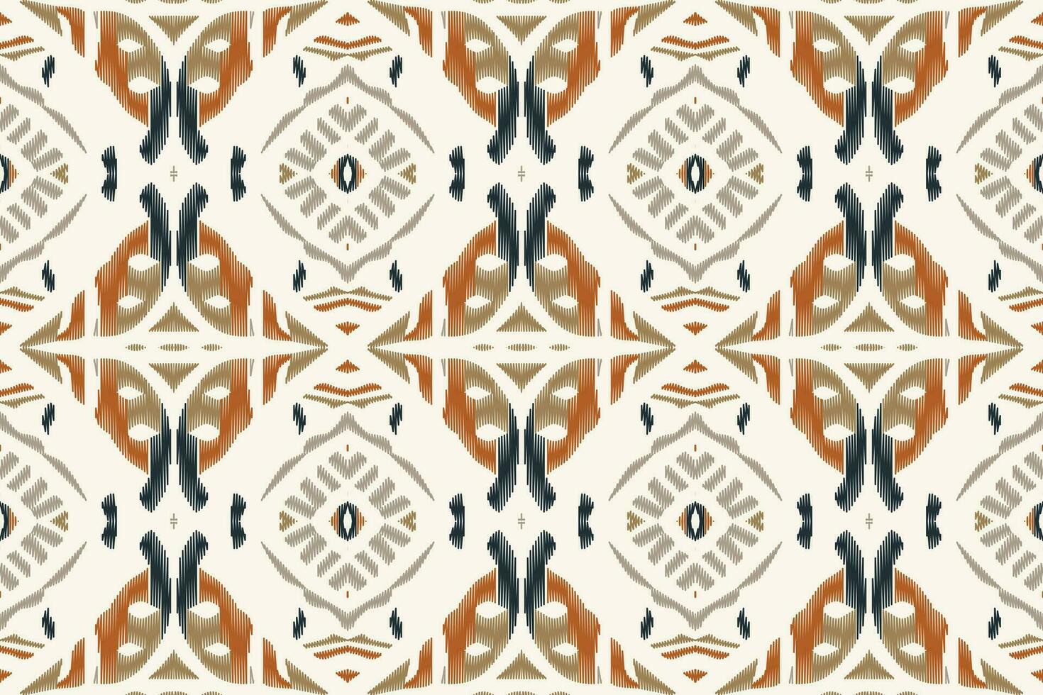 ikat floral paisley bordado fundo. ikat vetor geométrico étnico oriental padronizar tradicional.asteca estilo abstrato vetor ilustração.design para textura,tecido,vestuário,embrulho,sarongue.