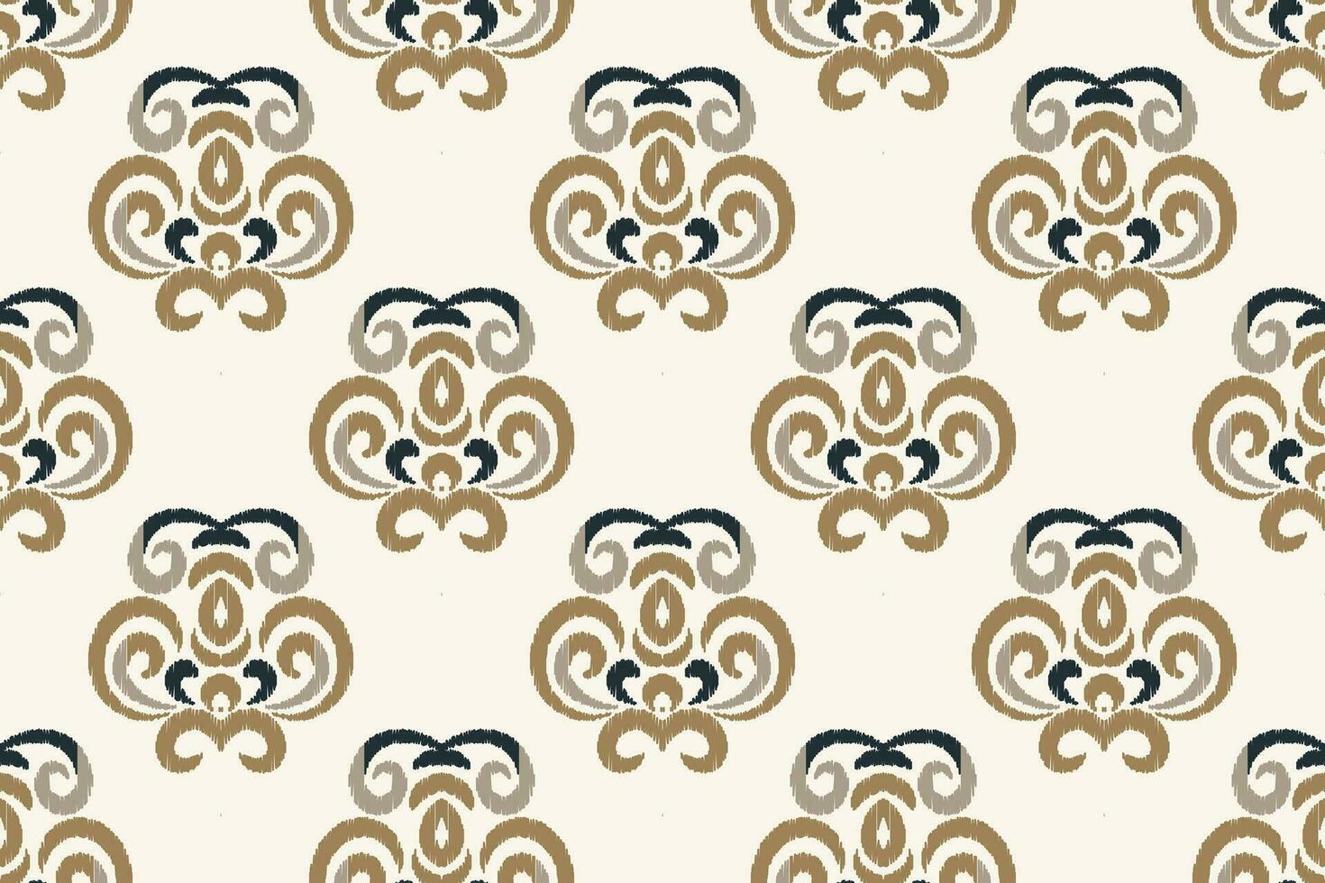 ikat floral paisley bordado fundo. ikat padronizar geométrico étnico oriental padronizar tradicional. ikat asteca estilo abstrato Projeto para impressão textura, tecido, saree, sari, tapete. vetor