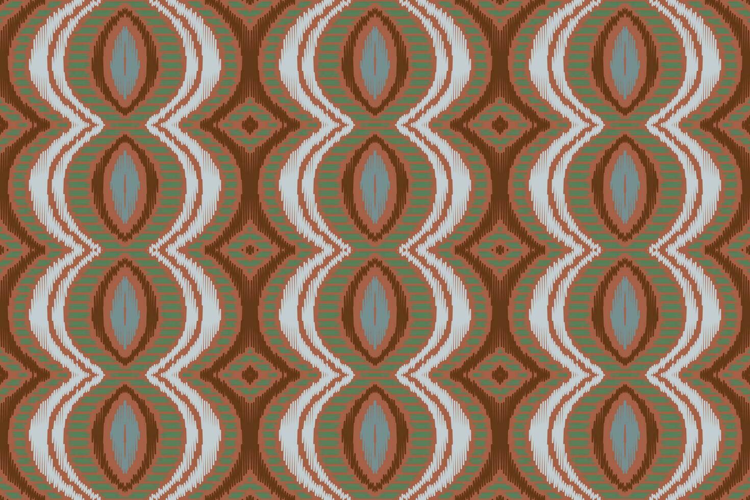 ikat floral paisley bordado fundo. ikat quadro, Armação geométrico étnico oriental padronizar tradicional.asteca estilo abstrato vetor ilustração.design para textura,tecido,vestuário,embrulho,sarongue.