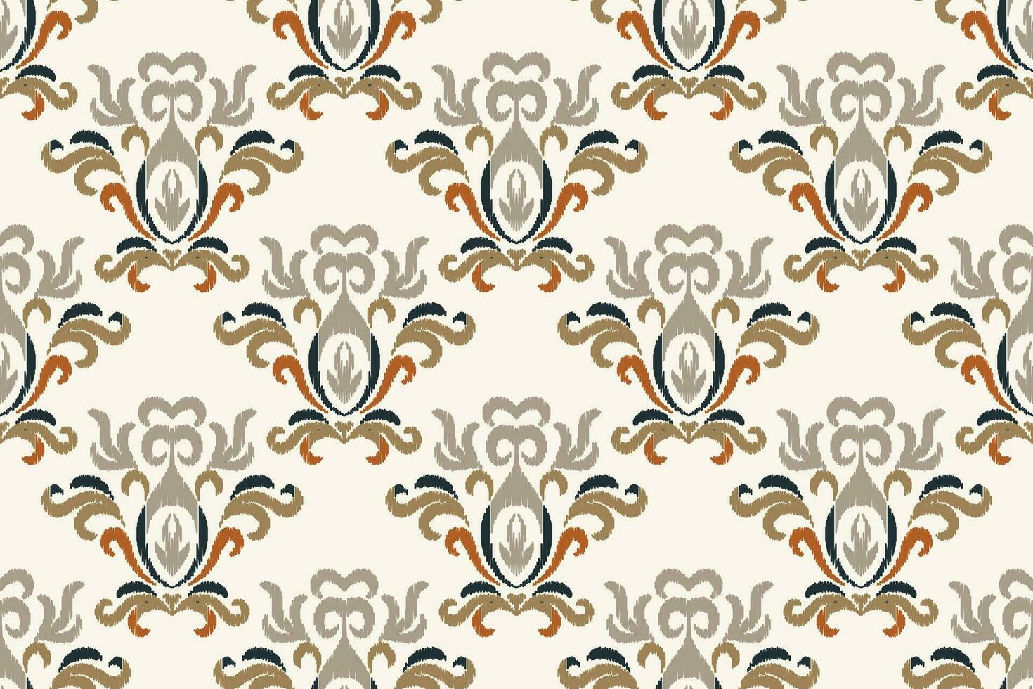 ikat floral paisley bordado fundo. ikat textura geométrico étnico oriental padronizar tradicional.asteca estilo abstrato vetor ilustração.design para textura,tecido,vestuário,embrulho,sarongue.