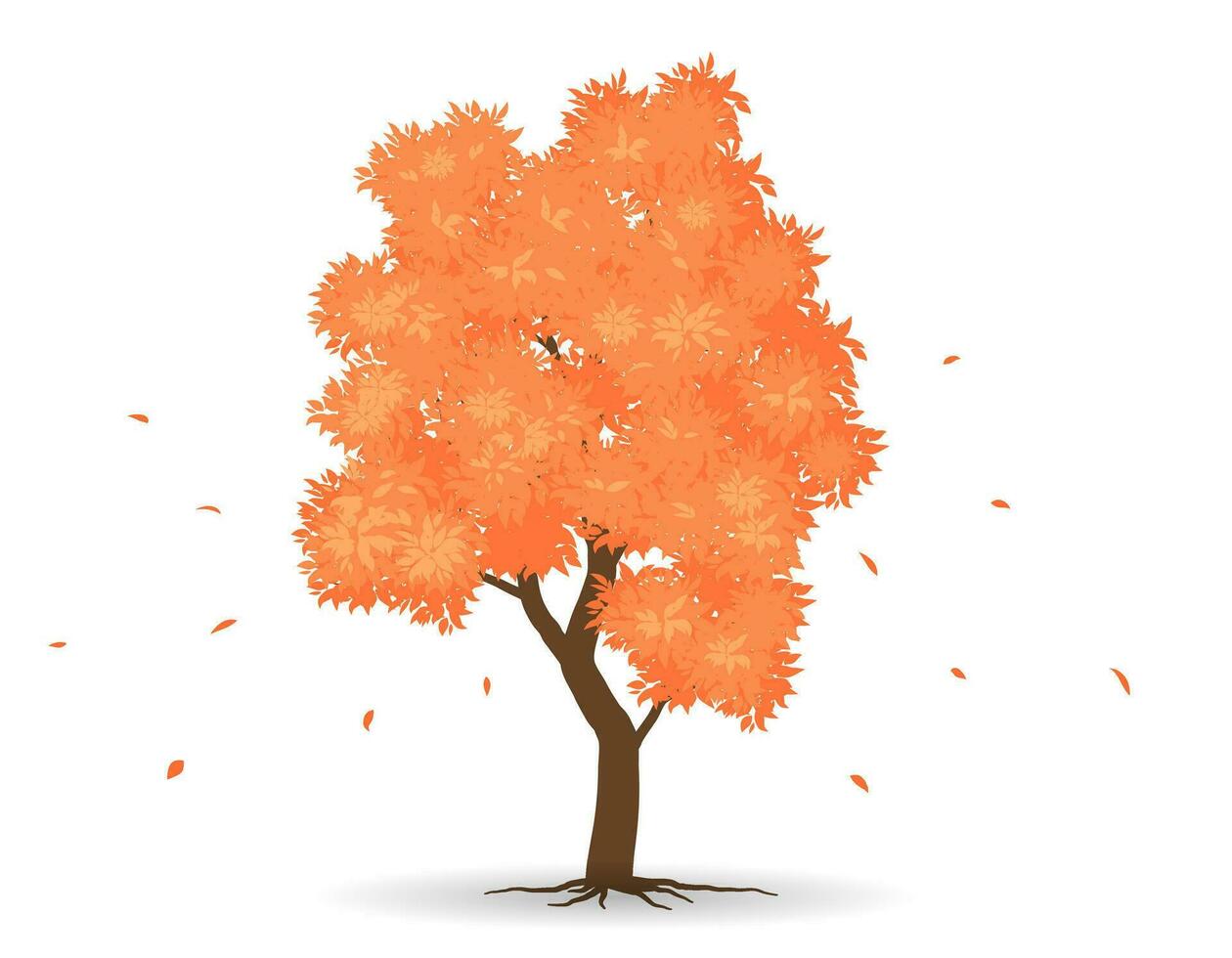 outono árvore símbolo estilo.can estar usava para seu trabalho.bem-vindo outono estação conceito. vetor