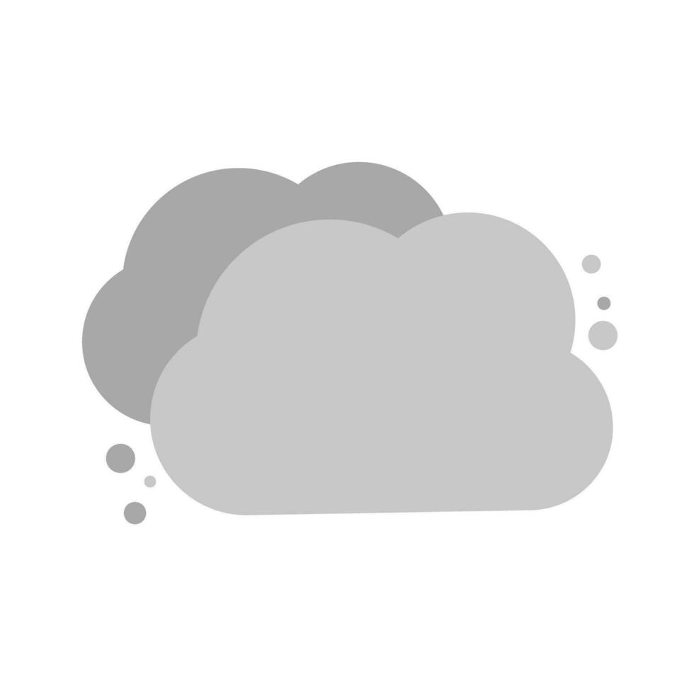 moderno nublado nuvem ícone. vetor. vetor