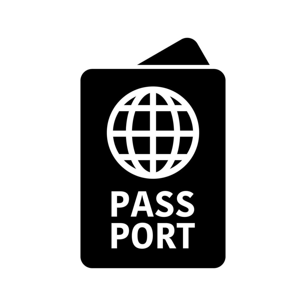 Passaporte ícone. viagem eu ia. vetor. vetor