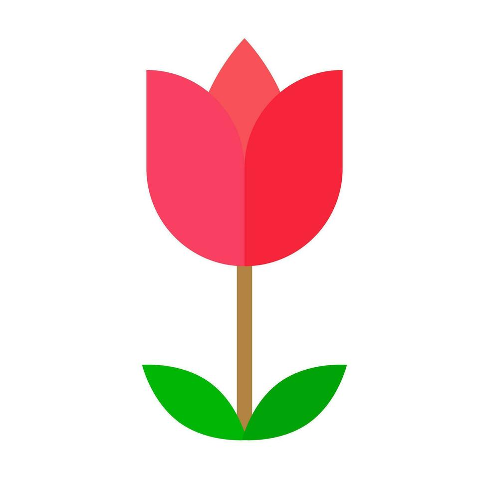 fofa tulipa ícone. flor. vetor. vetor