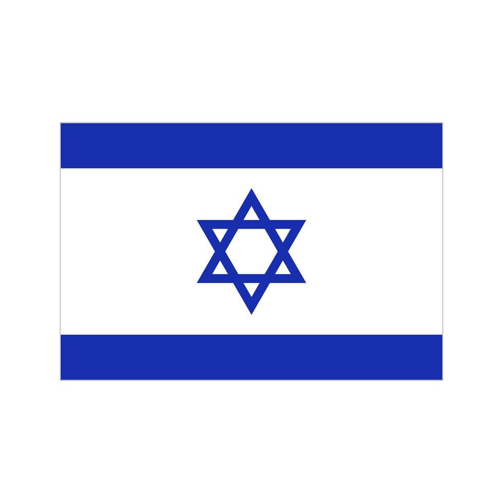 israelense bandeira. nacional bandeira do Israel. vetor. vetor