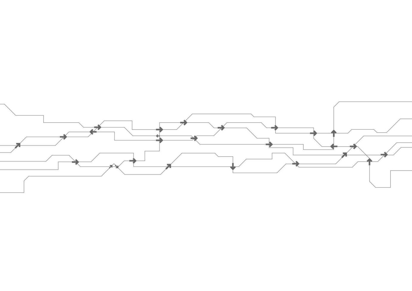 cinzento tecnologia linhas e Setas; flechas abstrato fundo vetor