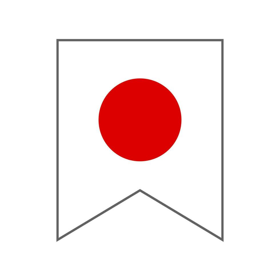 Projeto ícone do japonês bandeira. vetor. vetor