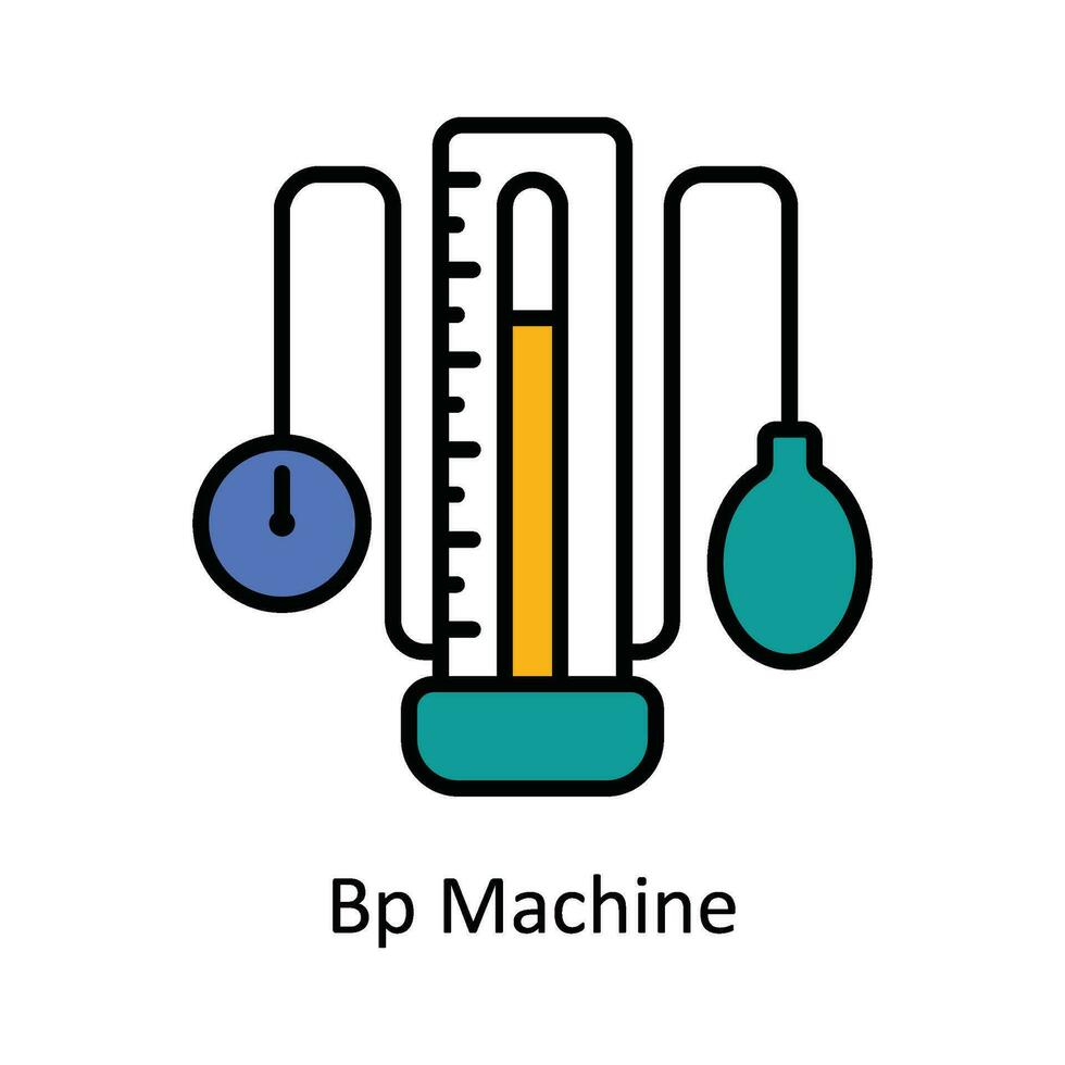 bp máquina vetor preencher esboço ícone Projeto ilustração. farmacia símbolo em branco fundo eps 10 Arquivo