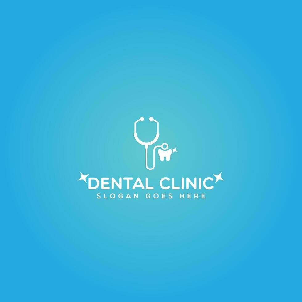 dental clínica logotipo vetor