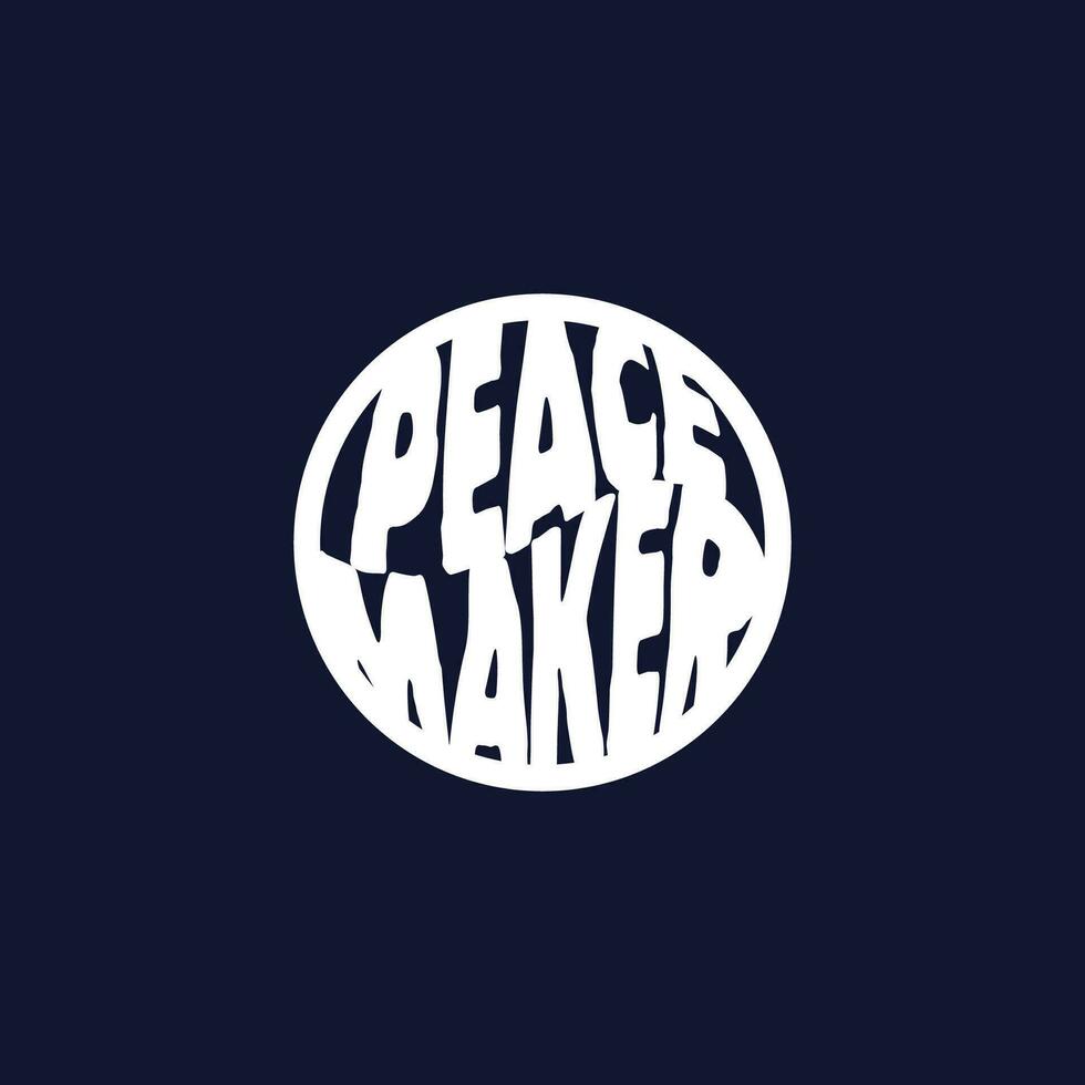 Paz criador logotipo vetor