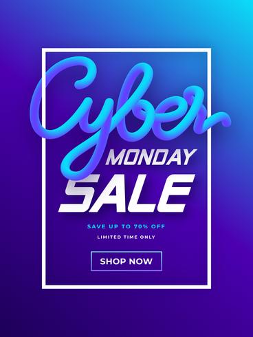 Cyber ​​Monday Social Media Post Vector