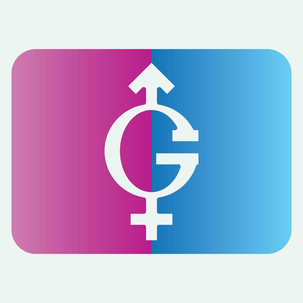 masculino e fêmea gênero logotipos vetor