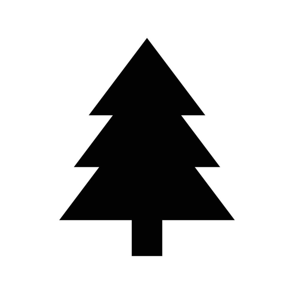 Natal árvore ícone vetor Projeto dentro branco fundo