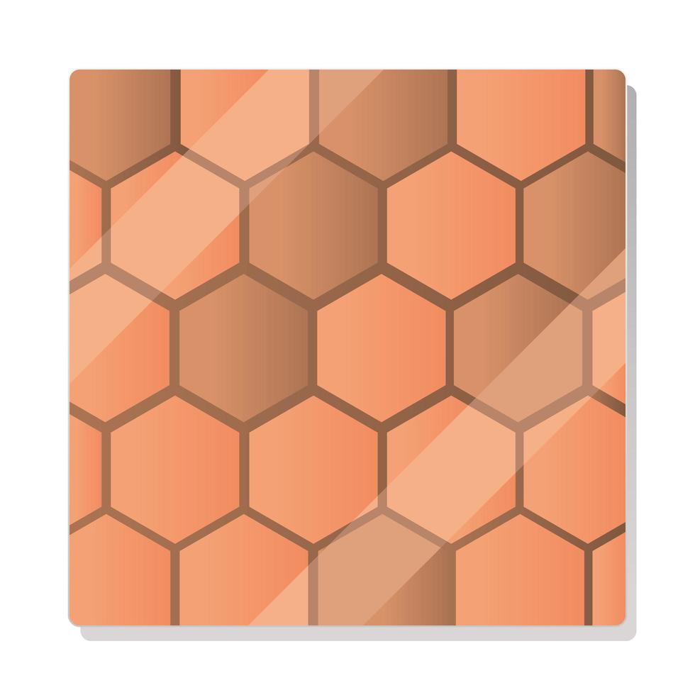 padrão hexagonal de ladrilhos de pedra de textura perfeita vetor