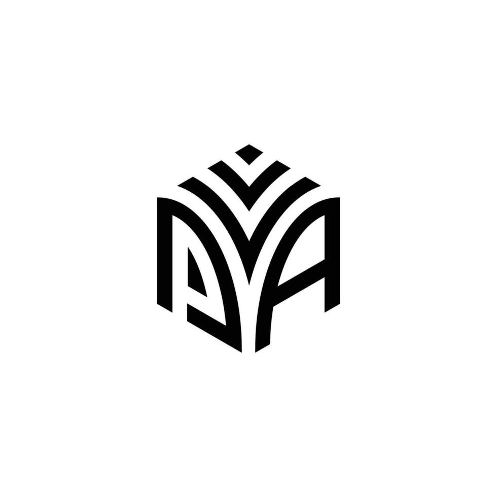 vpa hexágono logotipo vetor, desenvolver, construção, natural, finança logotipo, real Estado, adequado para seu empresa. vetor