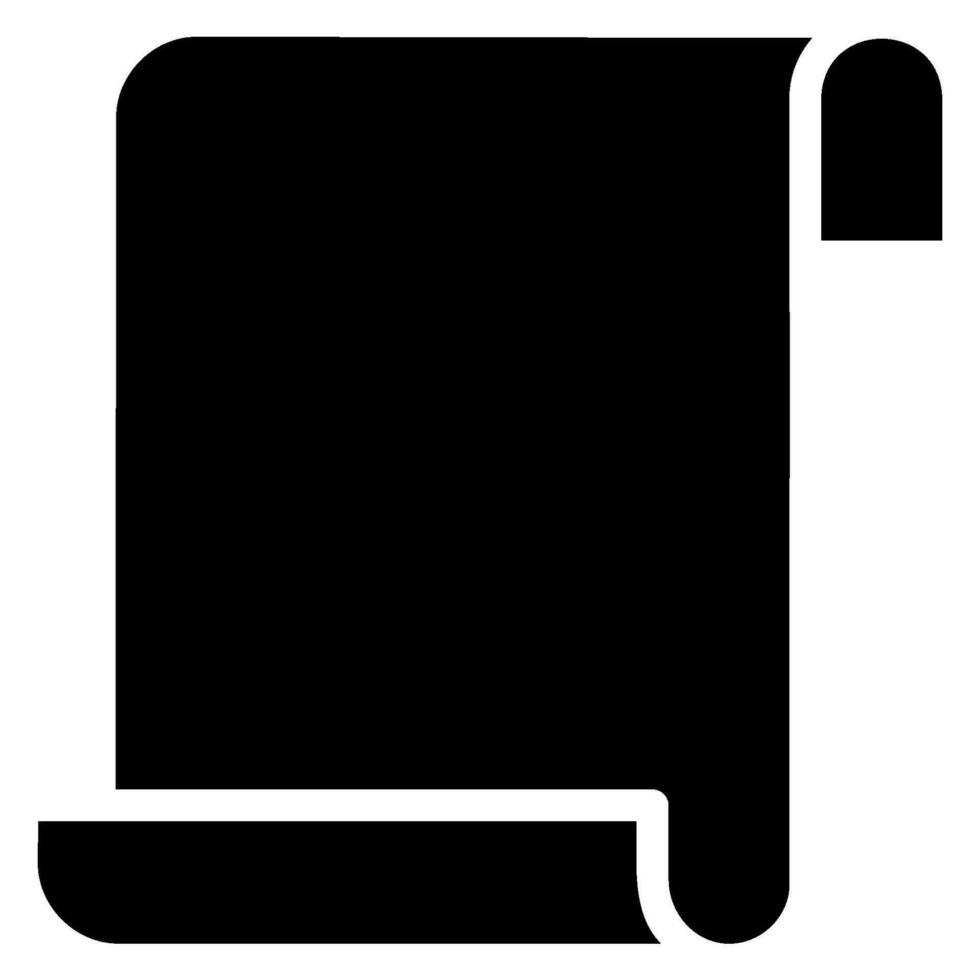 ícone de glifo de papel vetor