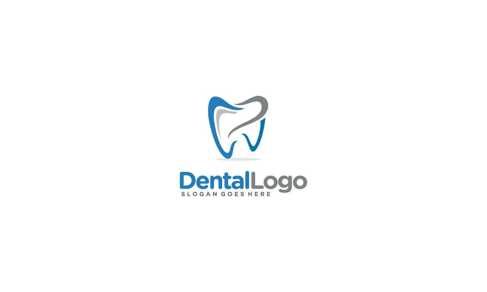 dental logotipo Projeto vetor dental Cuidado clínica logotipo modelo
