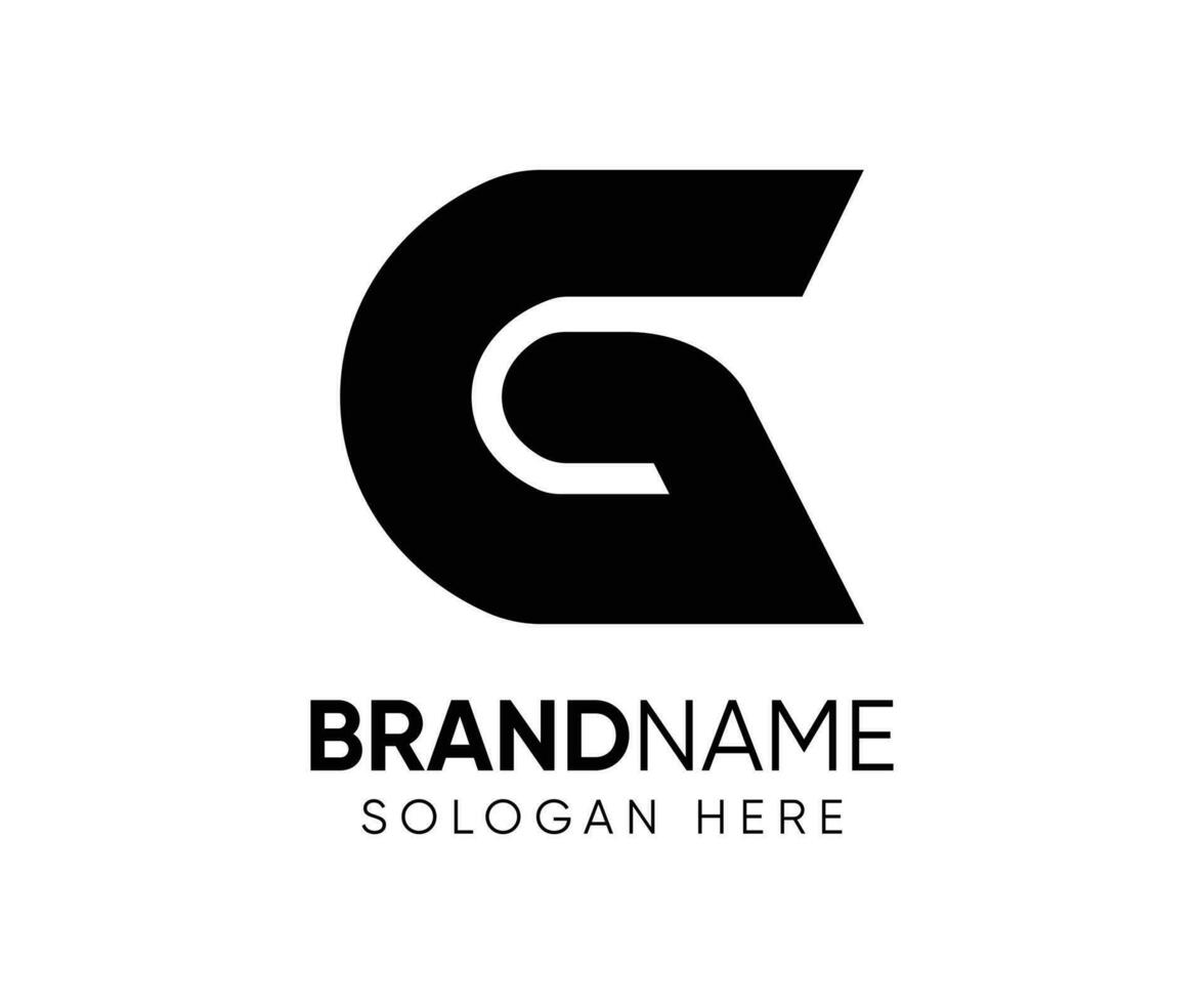 modelo de vetor de design de logotipo inicial letra g