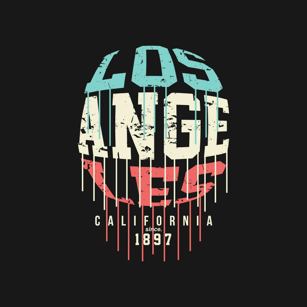 los angeles abstrato gráfico, tipografia vetor, t camisa Projeto ilustração, Boa para pronto imprimir, e de outros usar vetor