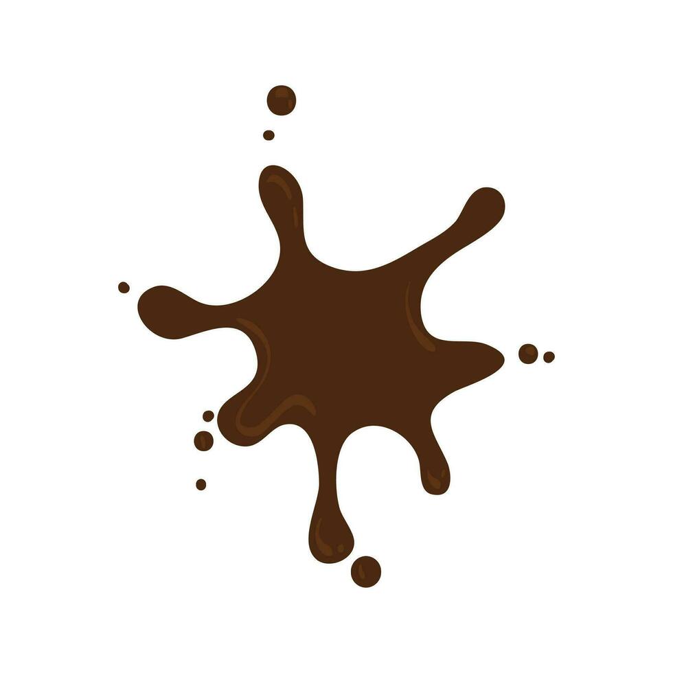 mão desenhado Derretendo Chocolate ilustração. chocolate gotas e manchas. isolado desatado Repetivel derretido Castanho e branco chocolate fluxo baixa vetor