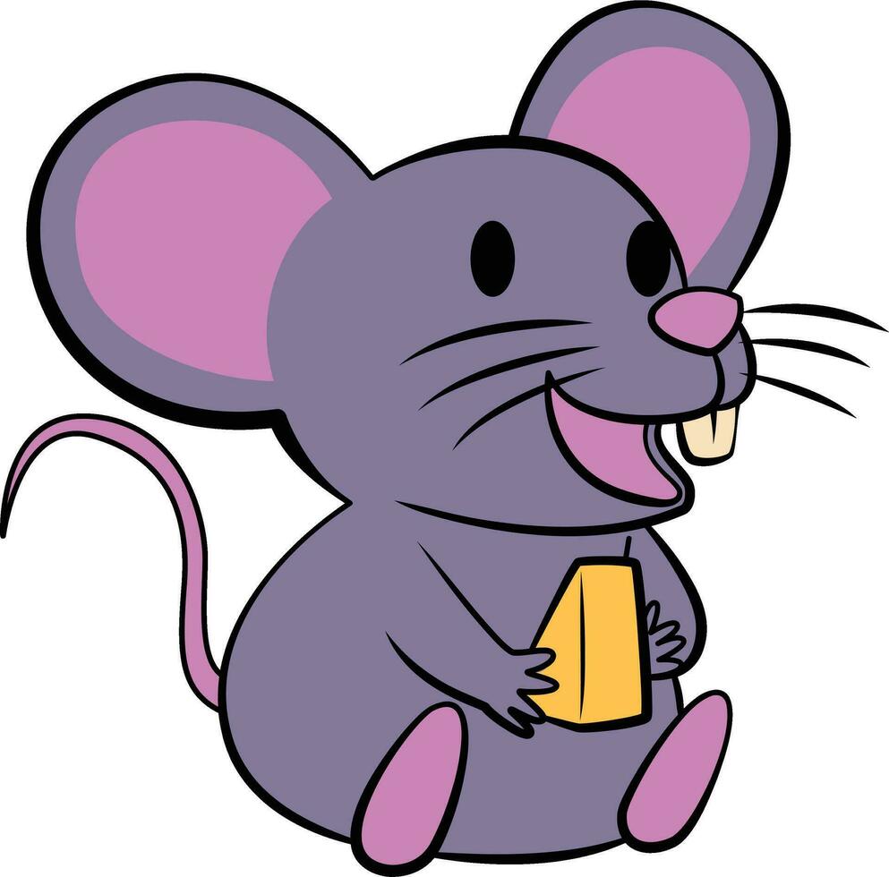 fofa rato desenho animado projeto, animal jardim zoológico vida natureza personagem infância e adorável tema vetor ilustração