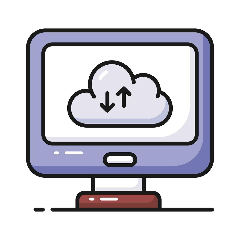 dois Setas; flechas apontando oposto direção indicando a sincronização ou transferir do dados entre múltiplo dispositivos ou Localizações vetor