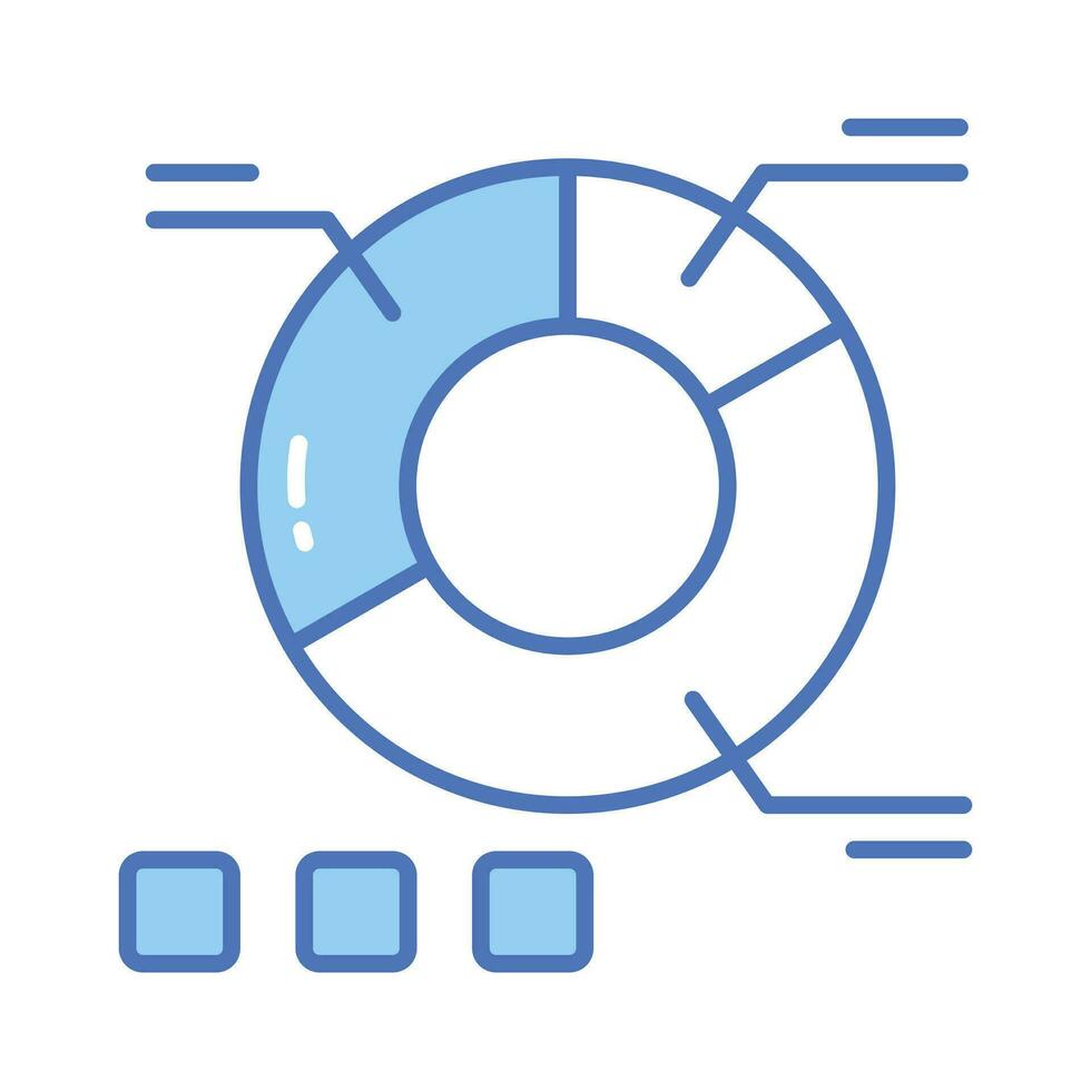 agarrar isto cuidadosamente trabalhada ícone do torta gráfico, o negócio análise vetor