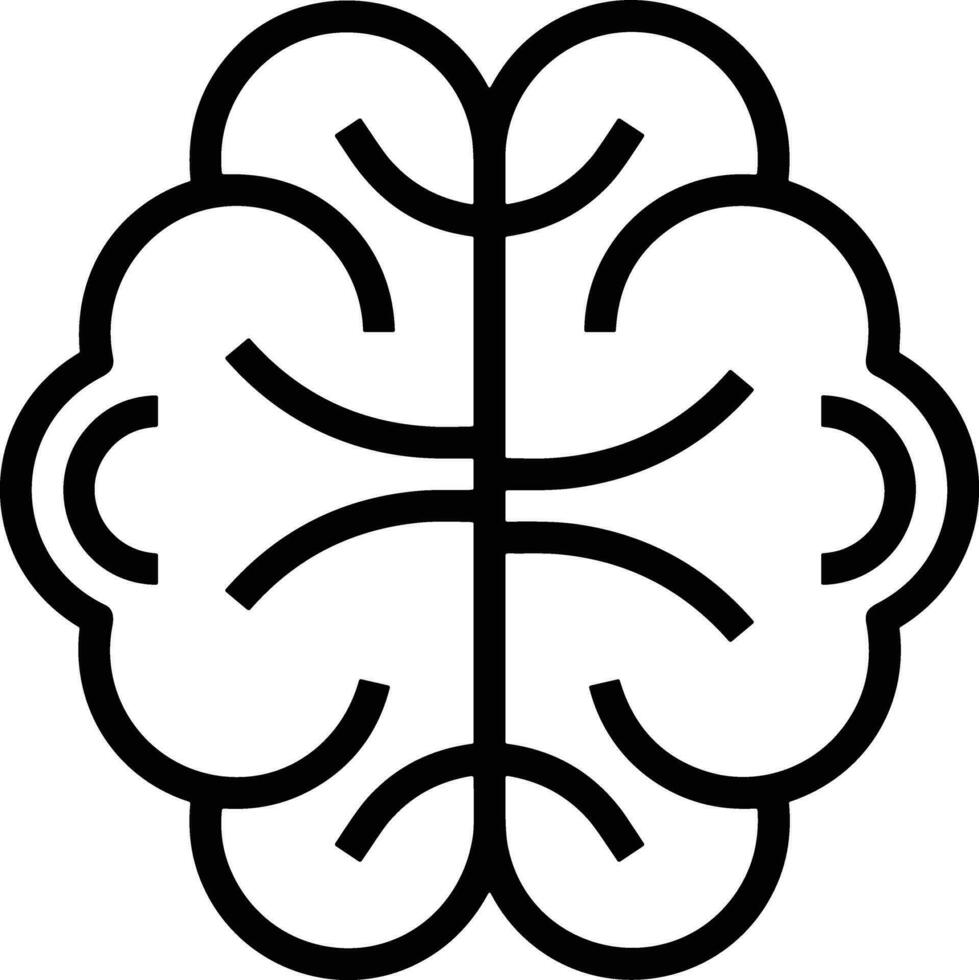 cérebro idéia símbolo ícone vetor imagem. ilustração do a criativo inteligência pensar Projeto imagem