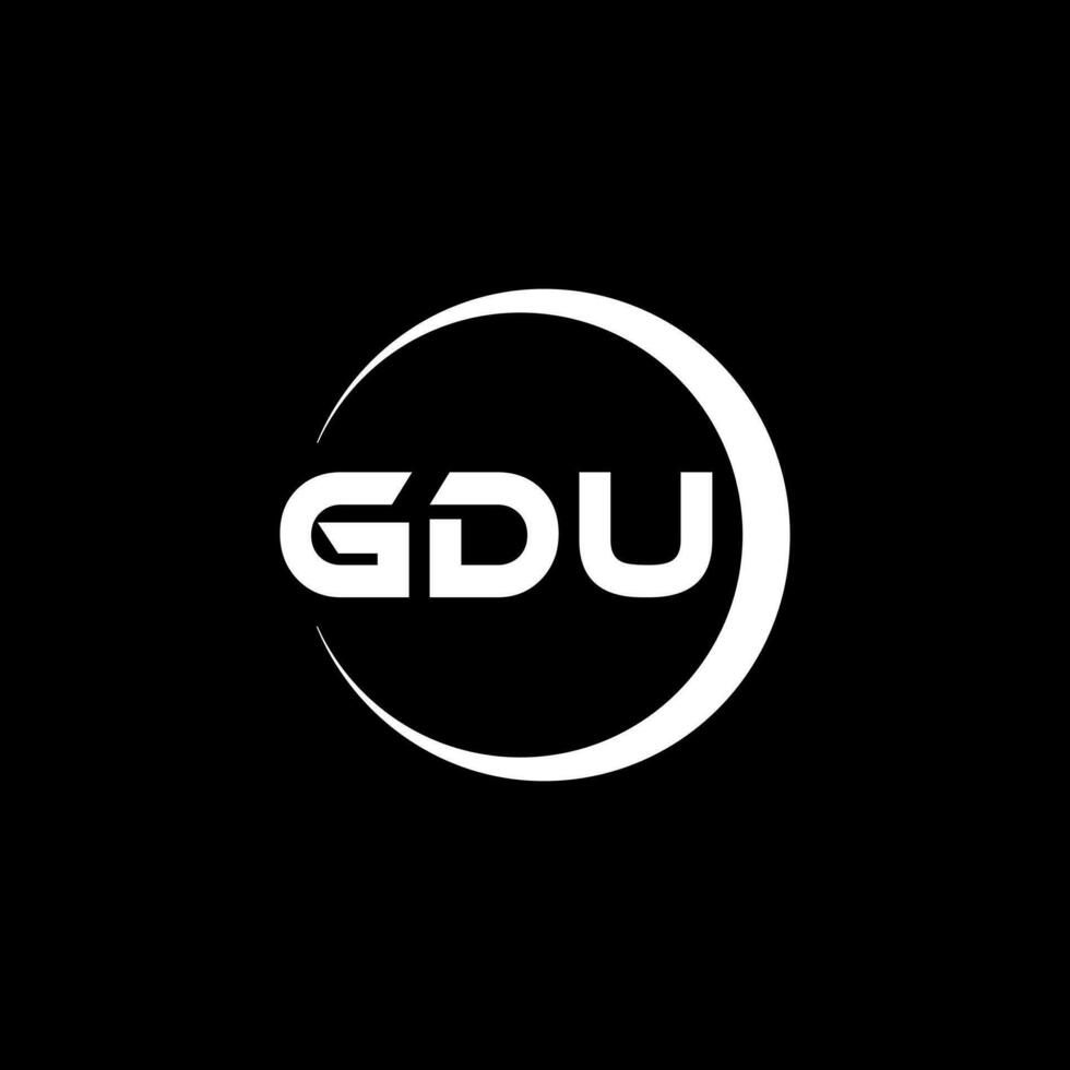gdu logotipo projeto, inspiração para uma único identidade. moderno elegância e criativo Projeto. marca d'água seu sucesso com a impressionante isto logotipo. vetor