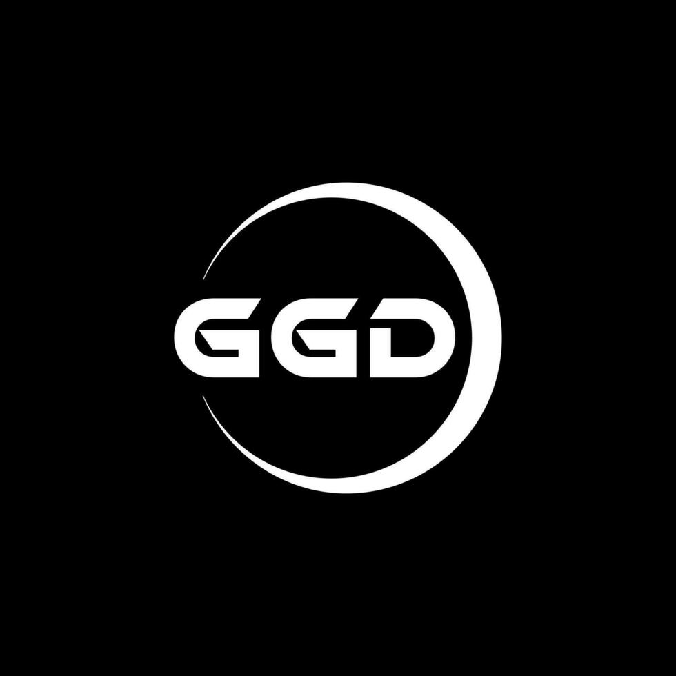 ggd logotipo projeto, inspiração para uma único identidade. moderno elegância e criativo Projeto. marca d'água seu sucesso com a impressionante isto logotipo. vetor
