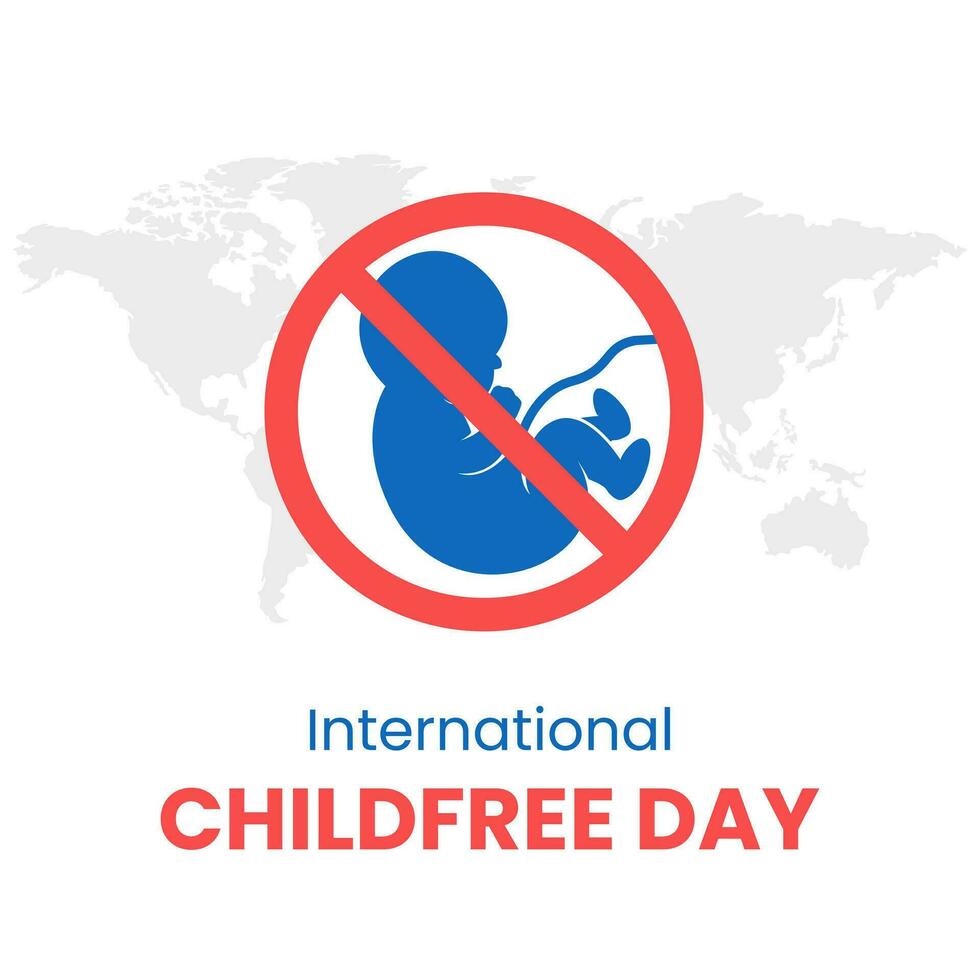 silhueta do vermelho Cruz placenta ilustração. vetor ilustração para internacional livre de crianças dia dentro 1º agosto
