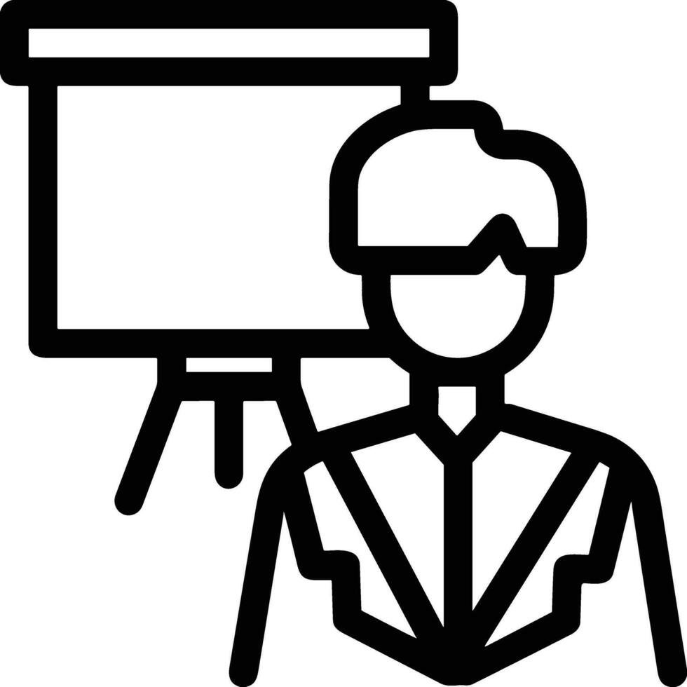 professor ícone símbolo vetor imagem. ilustração do a Treinamento o negócio escola Sala de aula ícone Projeto imagem
