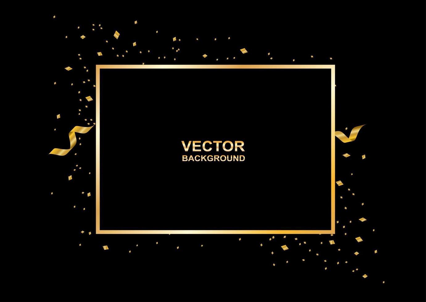 abstrato. fundo de celebração de luxo preto e dourado. vetor. vetor