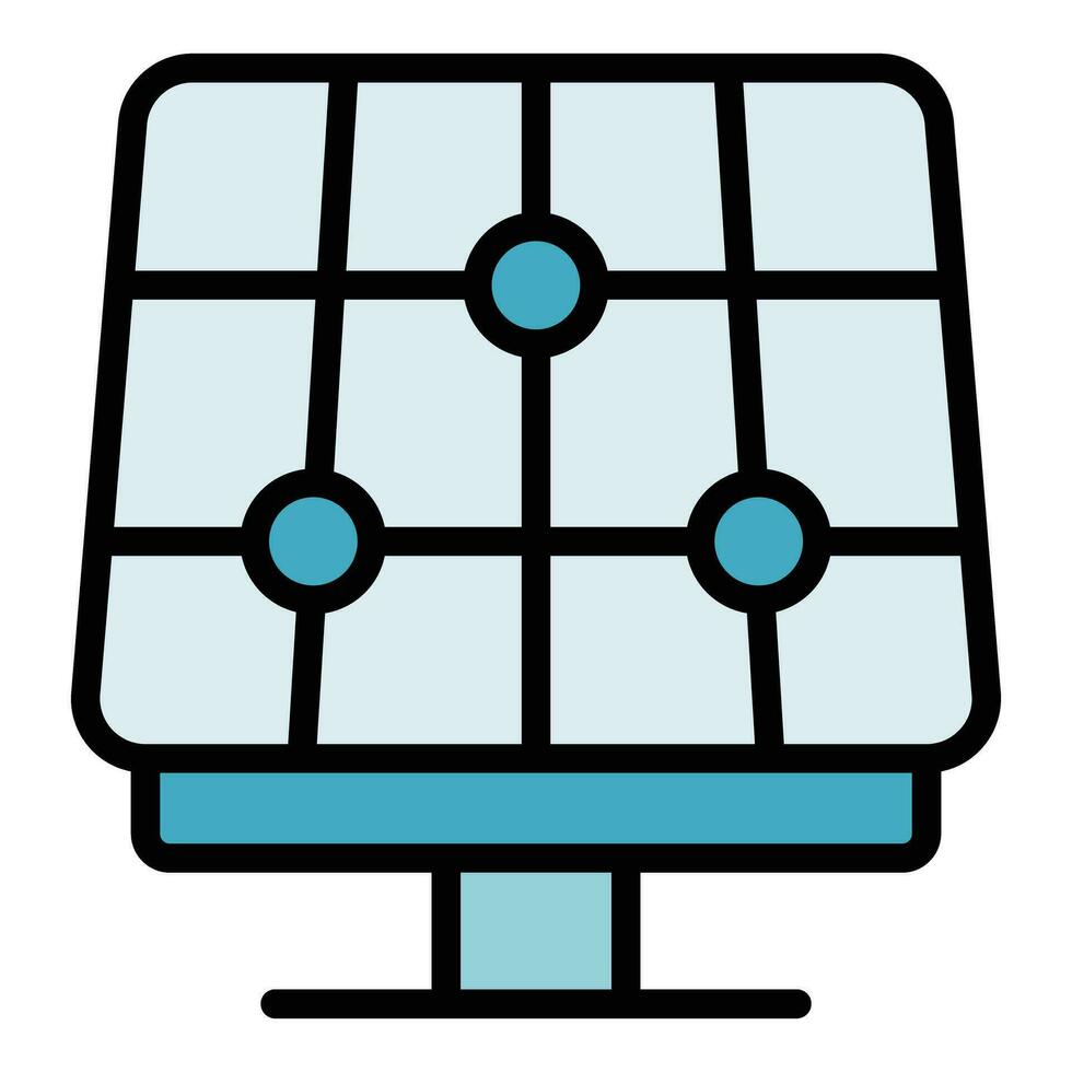 solar poder painel ícone vetor plano