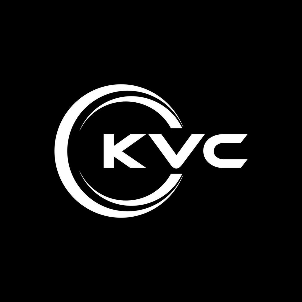 kvc logotipo projeto, inspiração para uma único identidade. moderno elegância e criativo Projeto. marca d'água seu sucesso com a impressionante isto logotipo. vetor