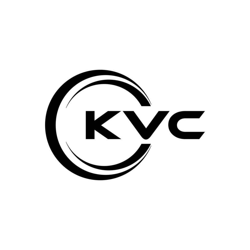 kvc logotipo projeto, inspiração para uma único identidade. moderno elegância e criativo Projeto. marca d'água seu sucesso com a impressionante isto logotipo. vetor