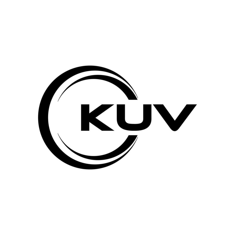 kuv logotipo projeto, inspiração para uma único identidade. moderno elegância e criativo Projeto. marca d'água seu sucesso com a impressionante isto logotipo. vetor