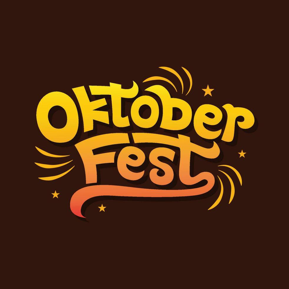 oktoberfest vetor tipografia logotipo com confete ilustração.cerveja festival texto cabeçalho logotipo para tabuleta, cumprimento cartão, poster e bandeira. oktoberfest feriado célebre dentro Alemanha.