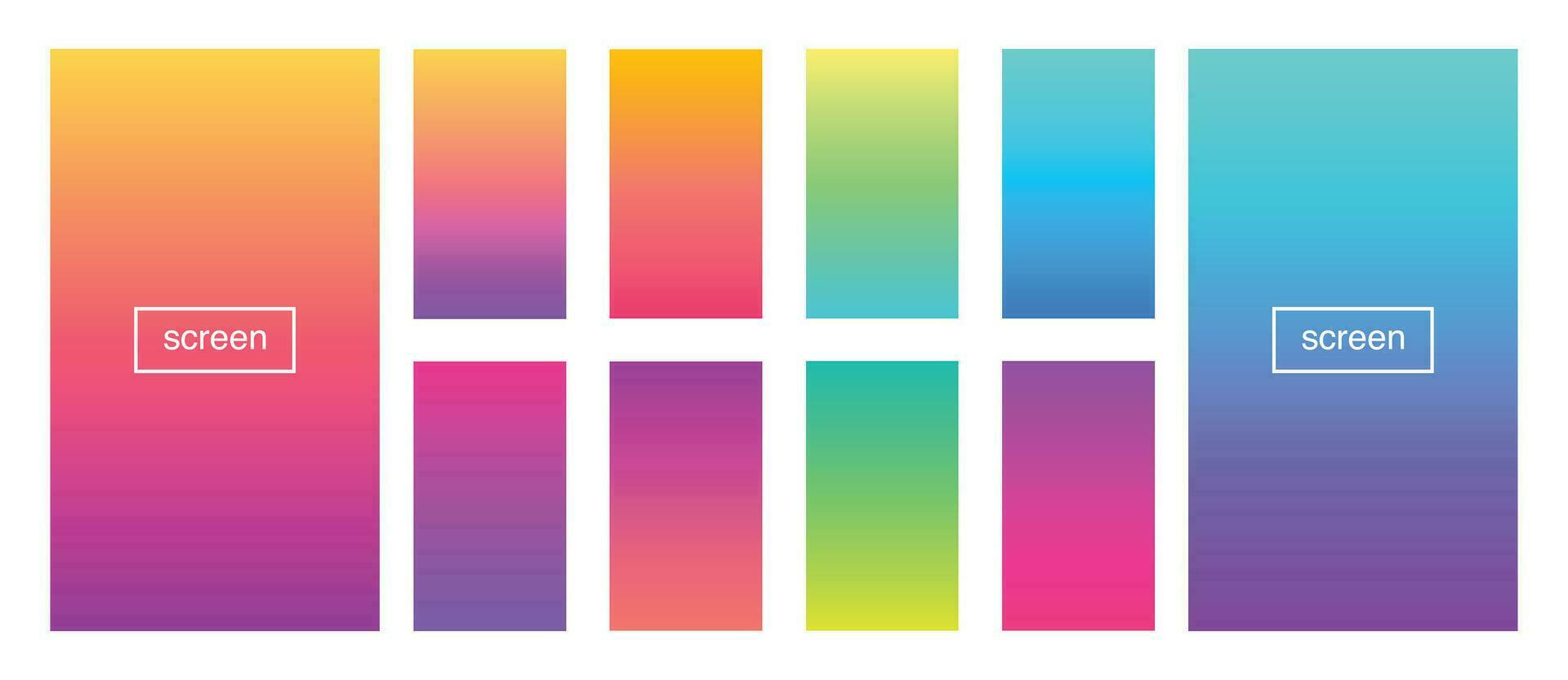 suave cor gradiente fundo. abstrato, azul, brilhante, rosa, verde, vermelho, tolet, turquesa, amarelo, ui ux modelo. moderno tela vetor Projeto para Móvel aplicativo. eps 10.