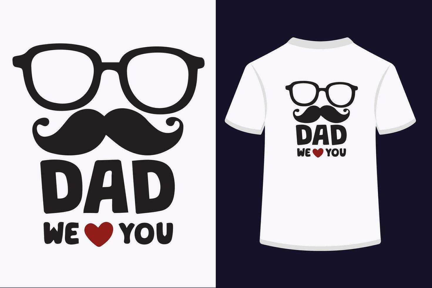 Papai nós amor vetor camiseta Projeto.