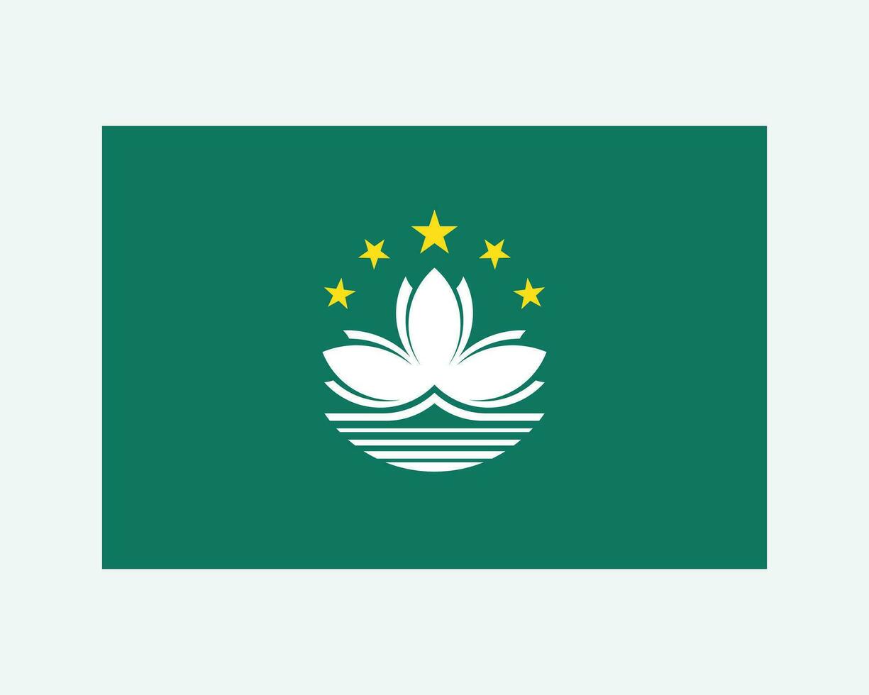 nacional bandeira do macau. macaense país bandeira. Macau detalhado bandeira. eps vetor ilustração cortar arquivo.