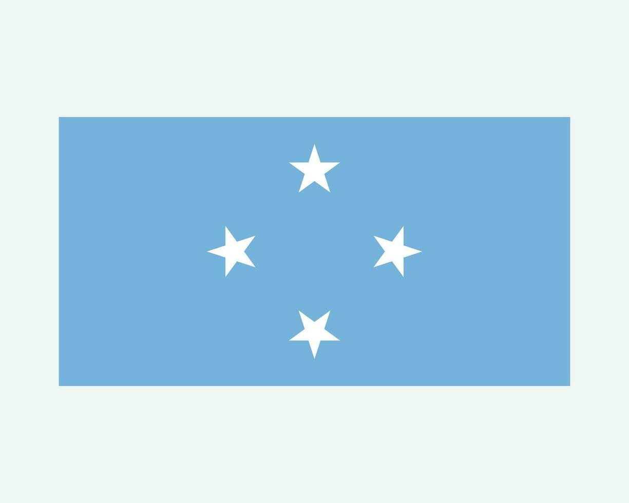 nacional bandeira do micronésia. Micronésia país bandeira. federado estados do Micronésia detalhado bandeira. eps vetor ilustração cortar arquivo.