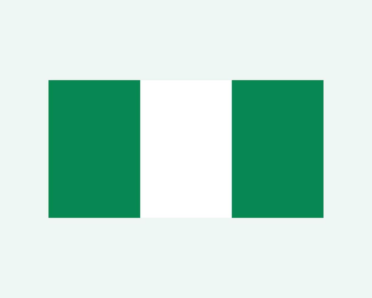nacional bandeira do Nigéria. nigeriano país bandeira. Federal república do Nigéria detalhado bandeira. eps vetor ilustração cortar arquivo.